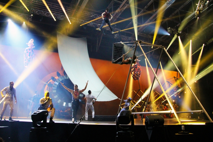 L'estrena de 'Rebel', un dels darrers espectacles del Cirque du Soleil a Andorra.