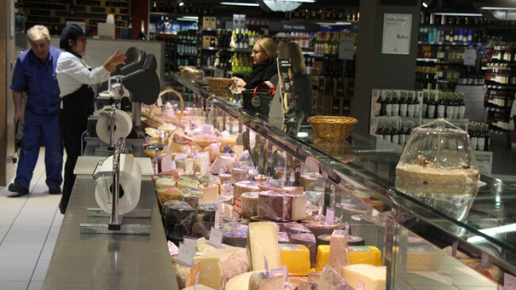 La xarcuteria d'uns grans magatzems.