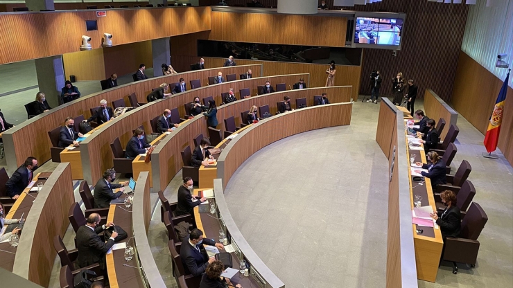 Un ple del Consell General.