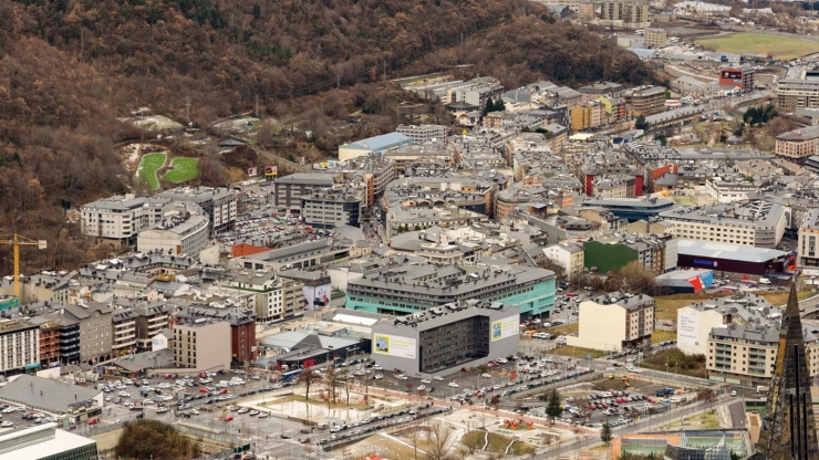 Una vista aèria de la vall central.