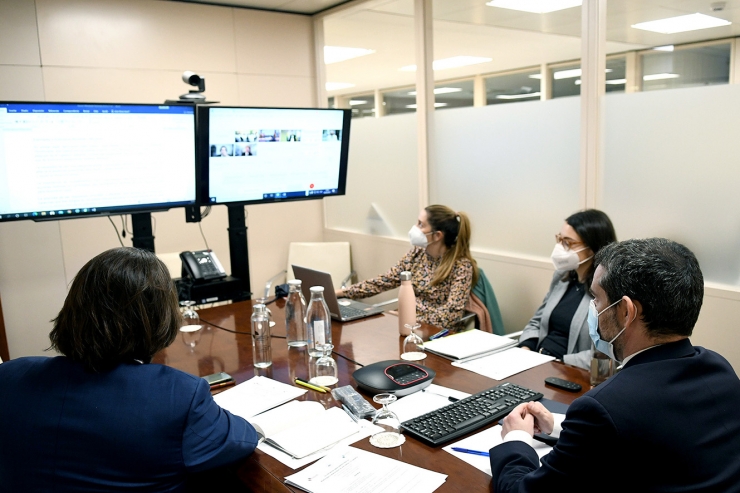 El secretari d'Estat d'Afers Financers Internacionals, Marc Ballestà, durant la VII Reunió Iberoamericana de ministres d'Hisenda i Economia.