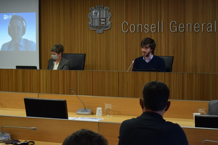La comissió d'estudi per a la sostenibilitat de les pensions de jubilació de la CASS d'aquest dimarts.