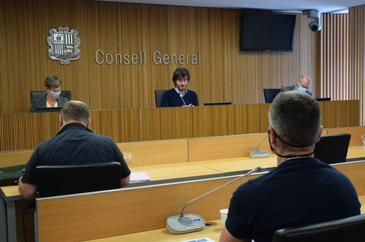 La comissió d'estudi per a la sostenibilitat de les pensions de jubilació de la CASS d'aquest dimarts.