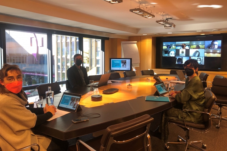 Un moment de la presentació de l'estudi elaborat per Marta Alberch en col·laboració amb el CRES i la Fundació Reig.