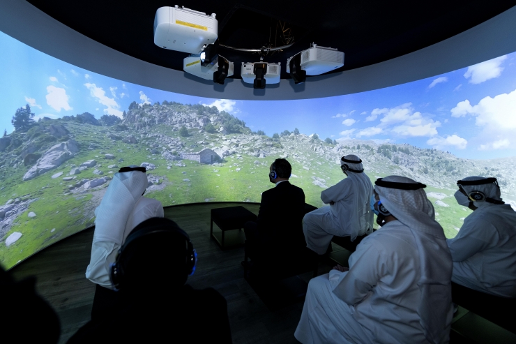 Un moment de l'estada d'Andorra a l'Expo de Dubai.