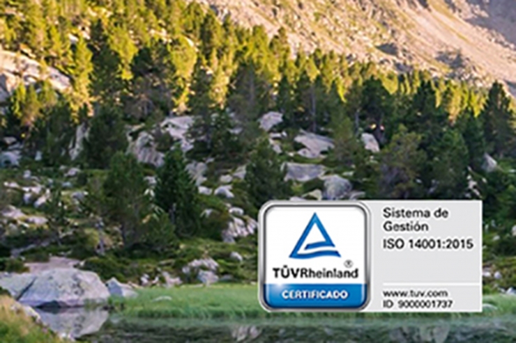 La certificació ISO 14001:2015 del seu Sistema de Gestió Ambiental.