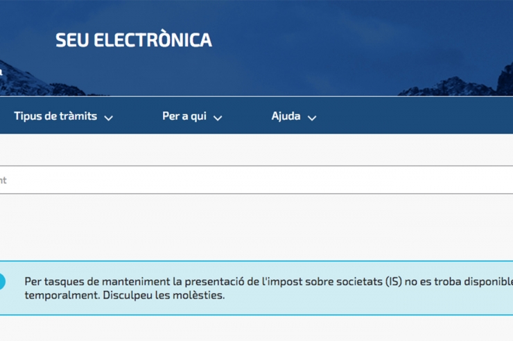 L'avís a la plataforma digital.