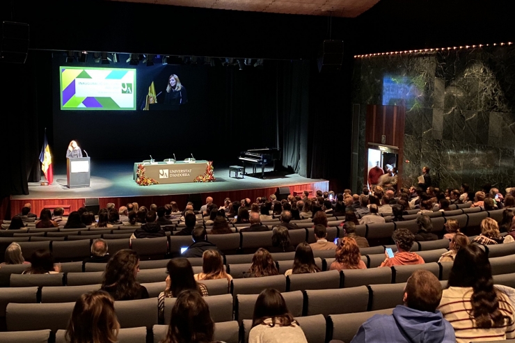 Un moment de la inauguració del nou curs escolar de l'UdA.
 