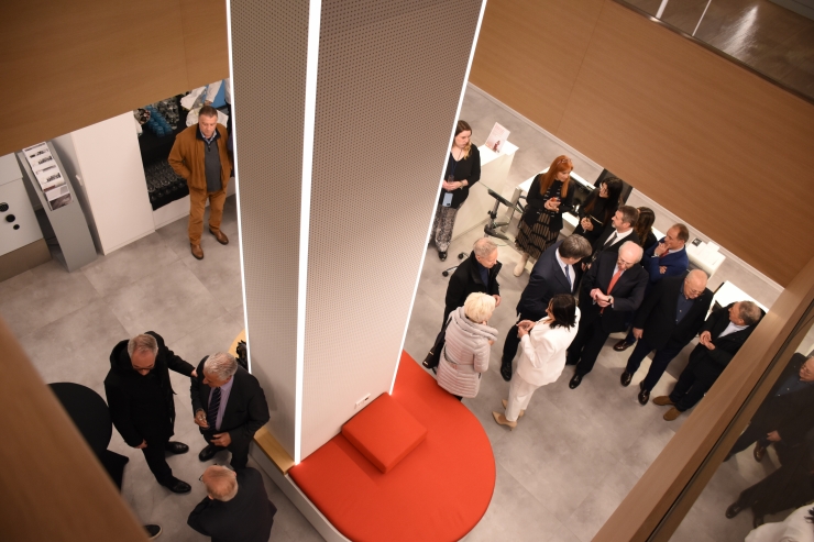 Les dependències de la nova oficina d'Andbank a la plaça Rebés d'Andorra la Vella.