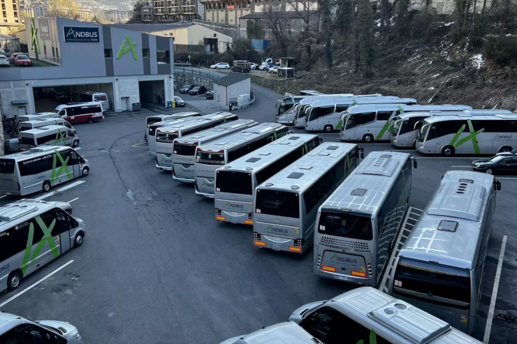 Base Operativa d’ANDBUS a Andorra la Vella.
 