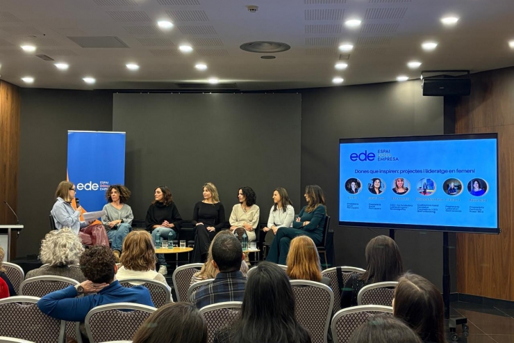 Durant l'acte de celebració del primer any de l'EDE.