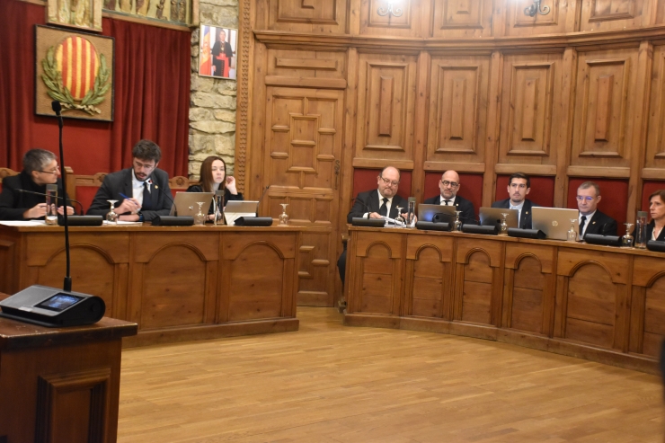 La sessió del consell de comú.