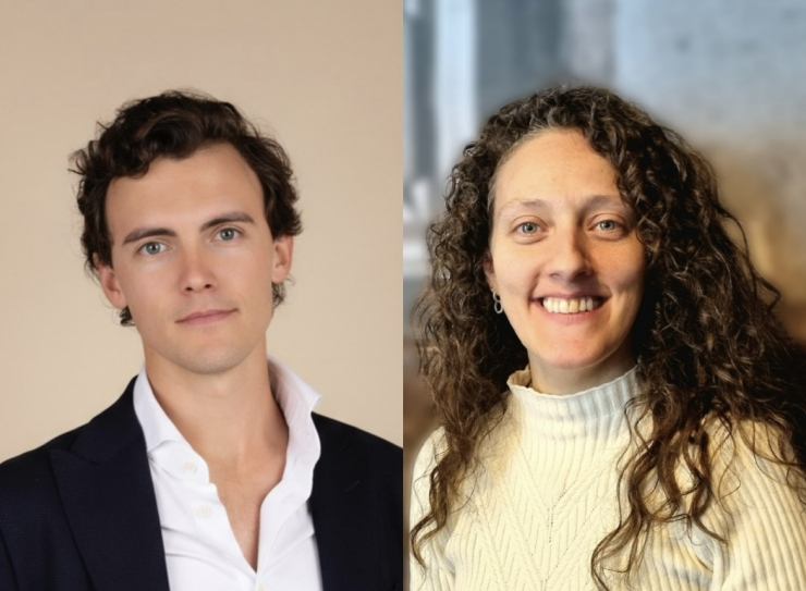 El fundador de Circles House Andorra, Pere Augé Jr, i la CEO i cofundadora d’AUMENTIUM, Jessica Rivera.