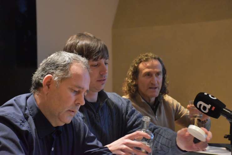 El CEO de CityXerpa, Bernat Altimir, el president de l'ATA, Víctor Ambor, i el president de l'ATI, Armand Godoy.