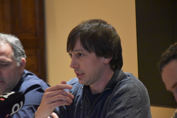 El CEO de CityXerpa, Bernat Altimir, durant la compareixença.