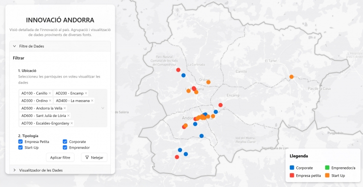 El mapa interactiu que s'ha llançat.