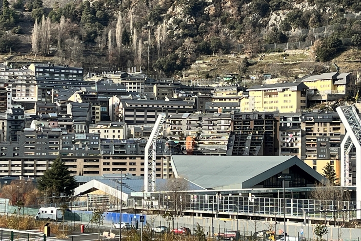 Un conjunt d'edificis d'Andorra la Vella.