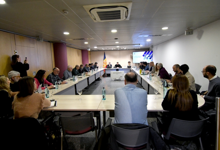 Durant la reunió ordinària de la Comissió Nacional de l’Energia i del Canvi Climàtic