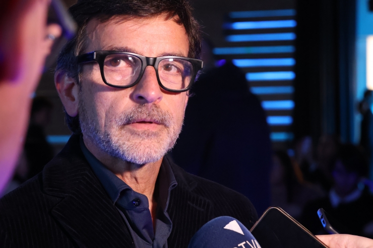 El president de la Comissió gestora del Fons de Reserva de Jubilació, Jordi Cinca, en roda de premsa.