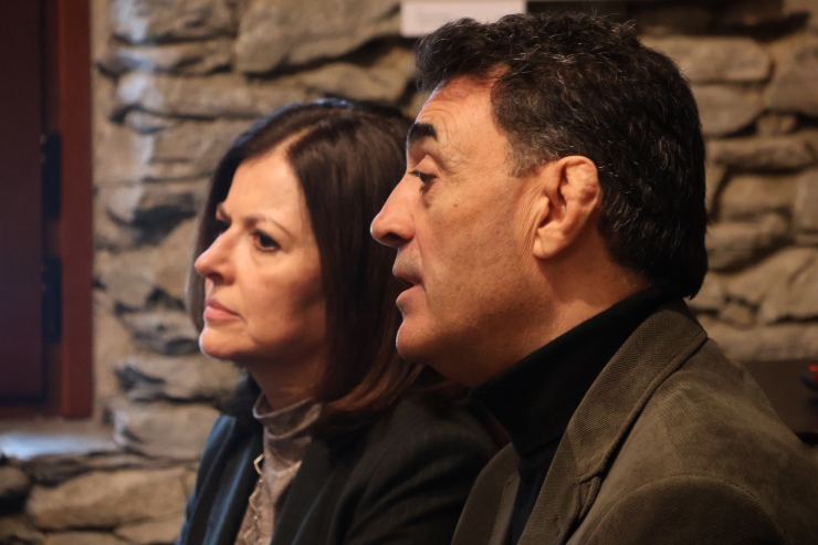 El ministre de territori i urbanisme, Raul Ferré, i la ministra d'Afers Exteriors, Imma Tor.