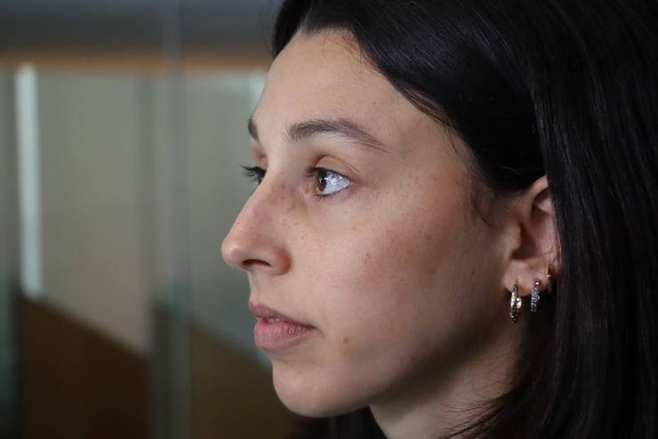 La membre de la comissió i consellera general del PS, Laia Moliné.