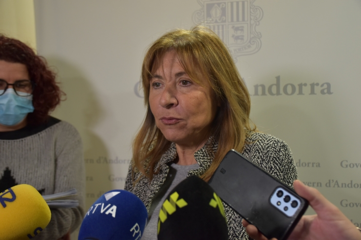 La ministra de presidència, economia, treball i habitatge, Conxita Marsol.