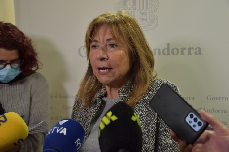 La ministra de presidència, economia, treball i habitatge, Conxita Marsol.