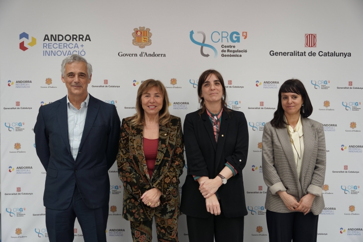 La ministra de Presidència, Economia, Treball i Habitatge, Conxita Marsol, en el seu desplaçament a Barcelona.