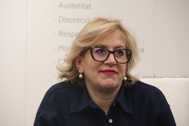 Elena Manteiga, encarregada del servei nocturn de Pirinenca de Serveis.