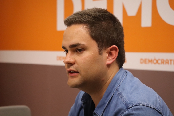 El president de la secció Jove de Demòcrates, Adrià Palmitjavila.