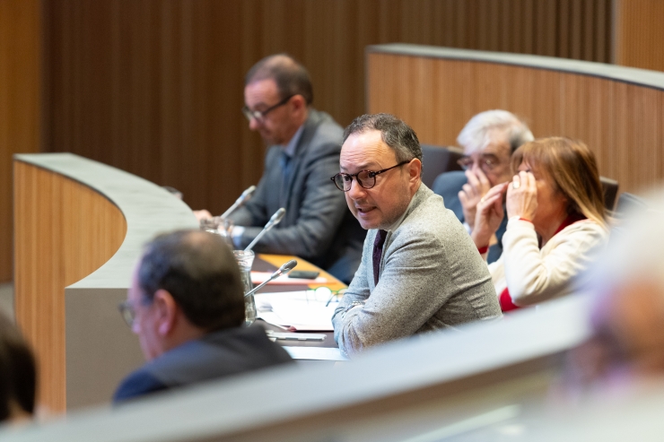 El cap de Govern, Xavier Espot, durant la sessió.