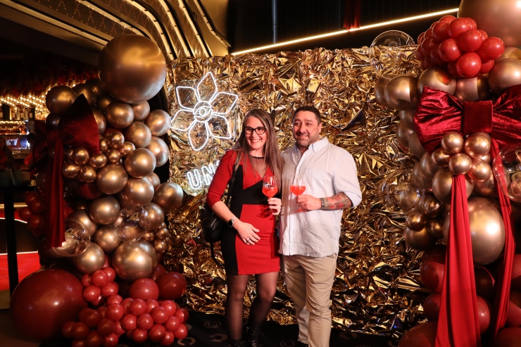 Convidats durant la festa d'aniversari d'Unnic.