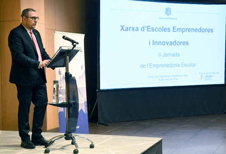 Un moment de la 2na Jornada de l'emprenedoria escolar.