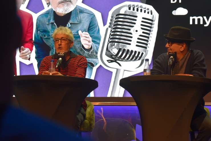 Els humoristes José Corbacho i David Fernàndez a Unnic.