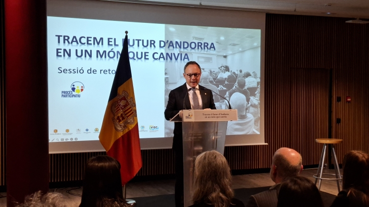 El cap de Govern, Xavier Espot.