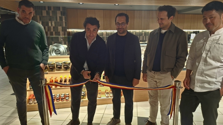 Durant la inauguració del nou espai.