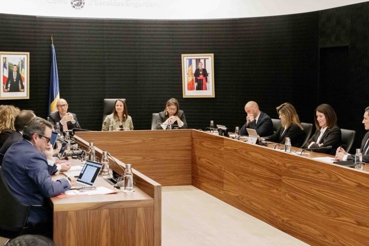 La sessió del consell de comú d'Escaldes-Engordany que ha tingut lloc aquest dijous.