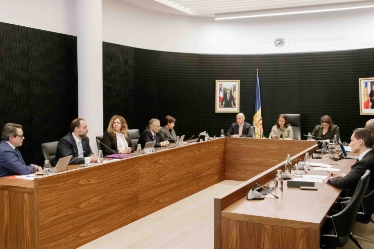 La sessió del consell de comú d'Escaldes-Engordany que ha tingut lloc aquest dijous.