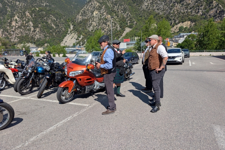 El Distinguished Gentleman's Ride d'Andorra.