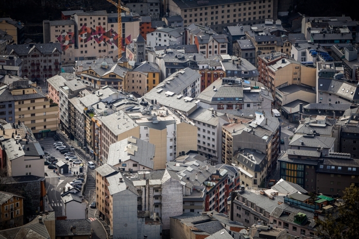 Vista aèria d'Escaldes-Engordany.