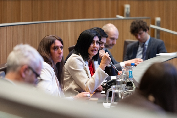 La presidenta del grup parlamentari, Carine Montaner.