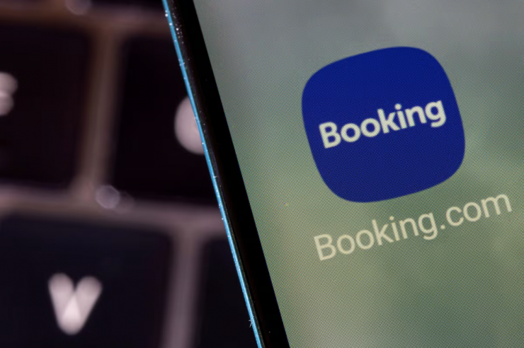 Una imatge de l'aplicació mòbil de Booking.com.