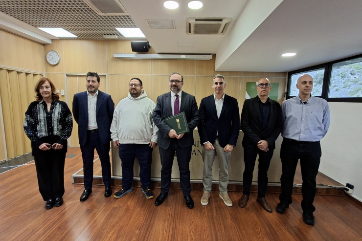 Durant la presentació del nou postgrau.