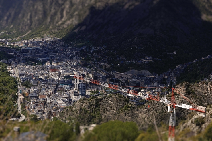 Vista aèria d'Andorra.