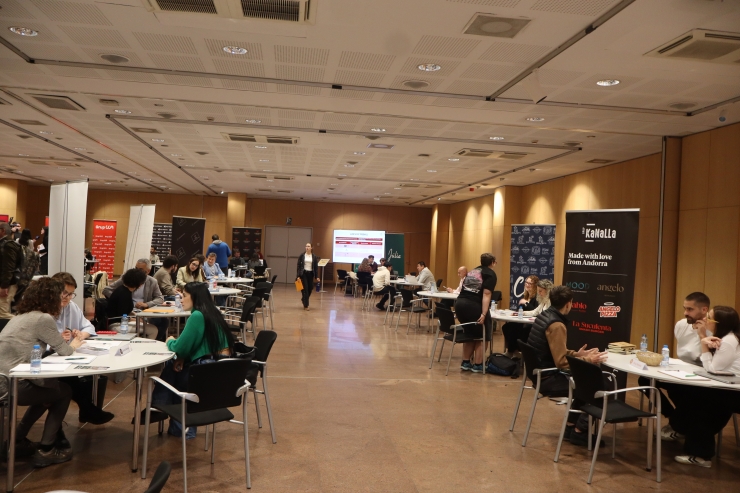 Participants a la Trobada Laboral al Centre de Congressos d'Andorra la Vella.