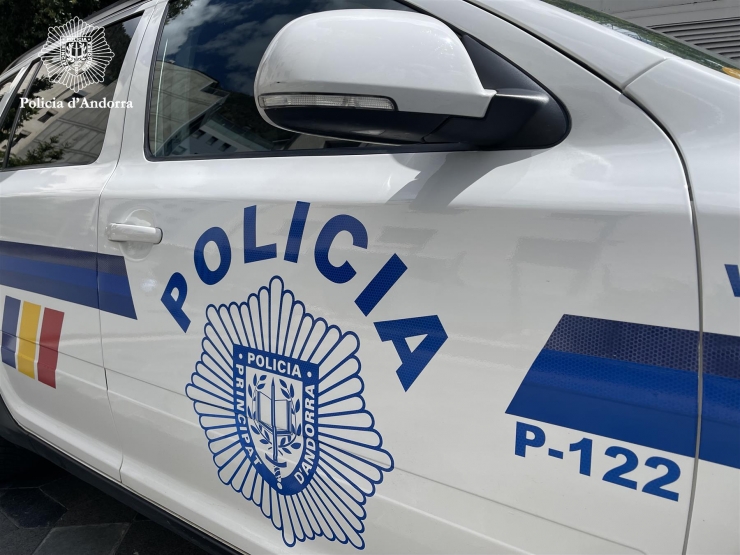 Un vehicle de la policia.