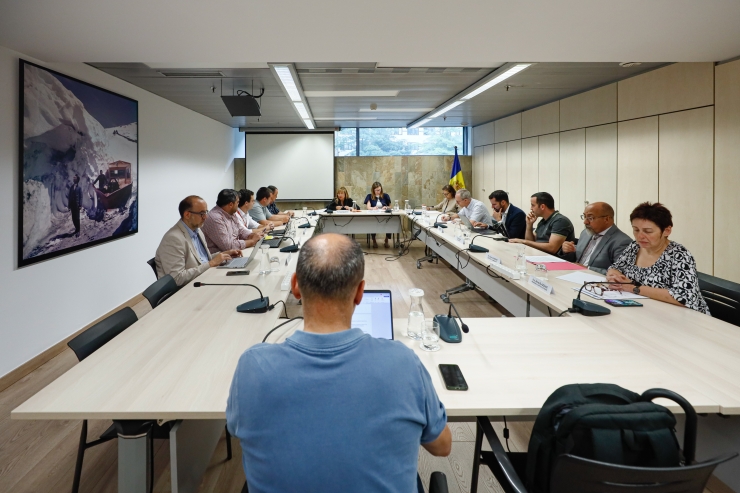Tots els representants durant la reunió.