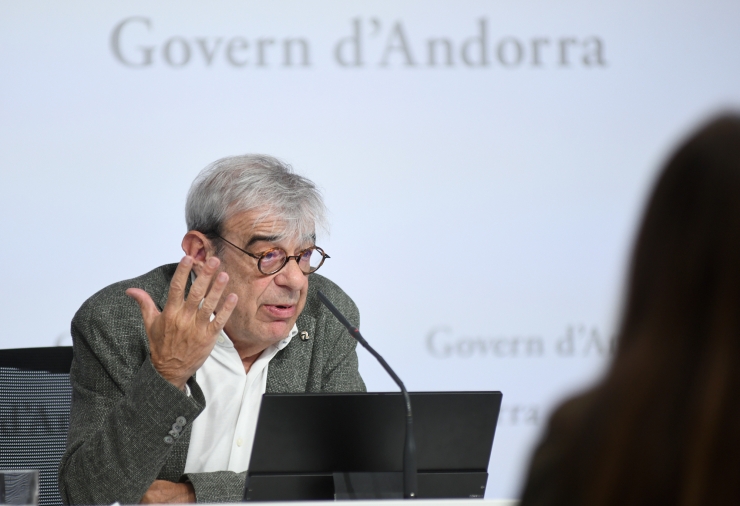 El ministre de Relacions Institucionals, Educació i Universitats, Ladislau Baró.