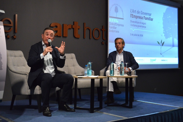 El soci i president de The Family Advisory Board i professor a IE Business School, Manuel Bermejo, i el CEO d'Horizont Family Company, Manuel Huerta.
 