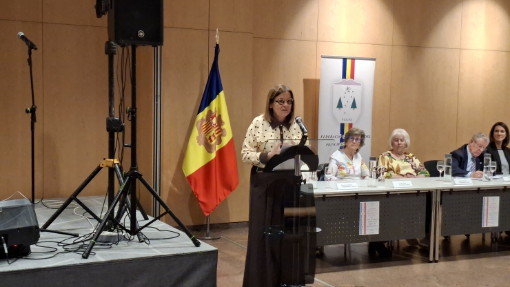 La ministra d'Afers Socials, Trini Marín, a l'assemblea general ordinària de la Federació de la Gent Gran
 